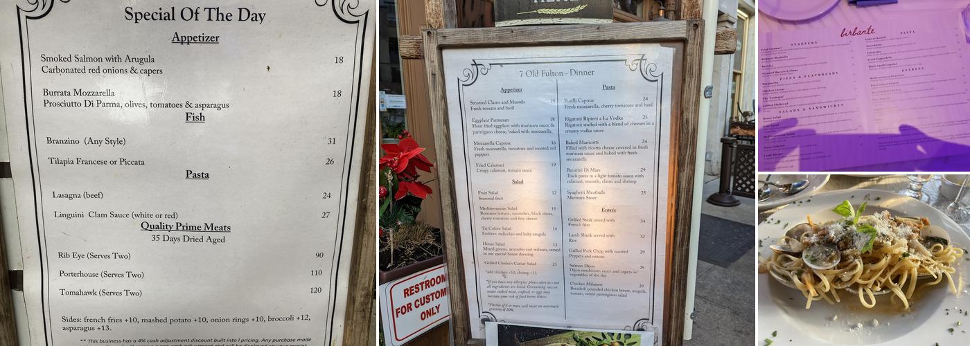 7 Old Fulton Menu