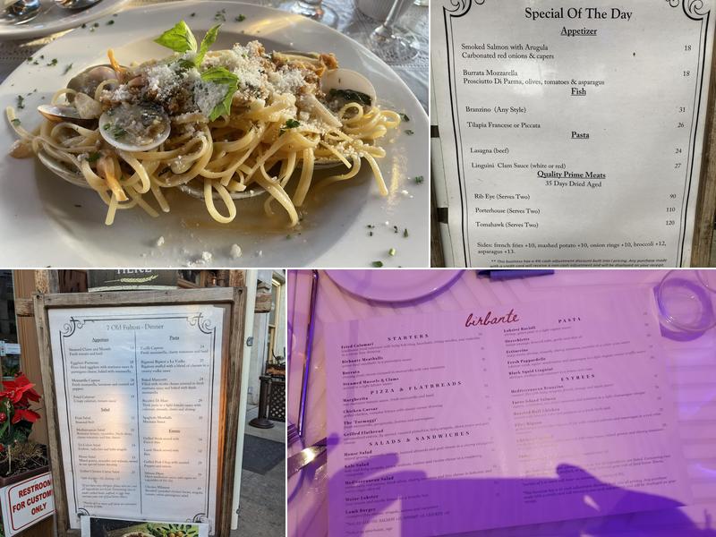 7 Old Fulton Menu