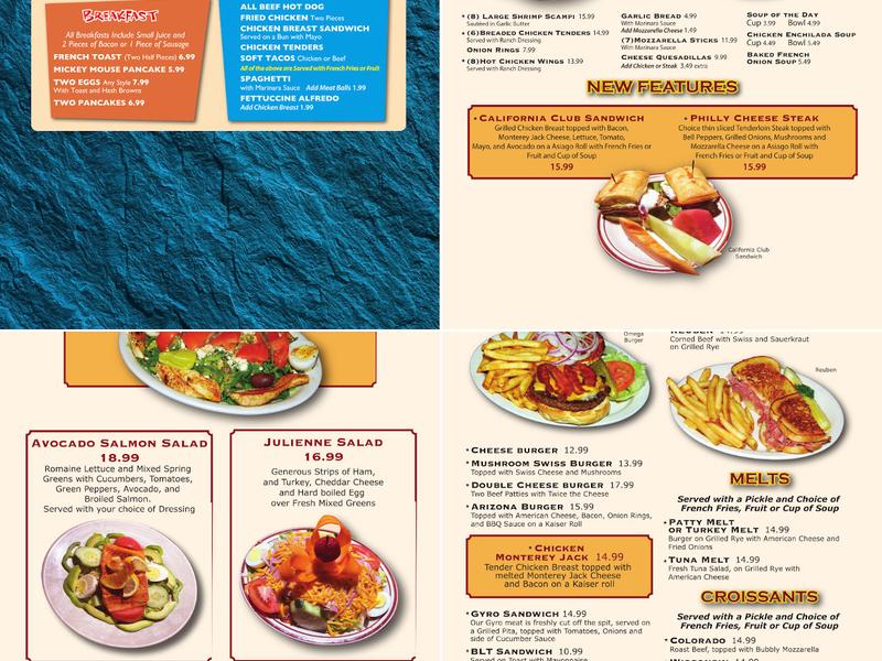 Omega Restaurant Menu