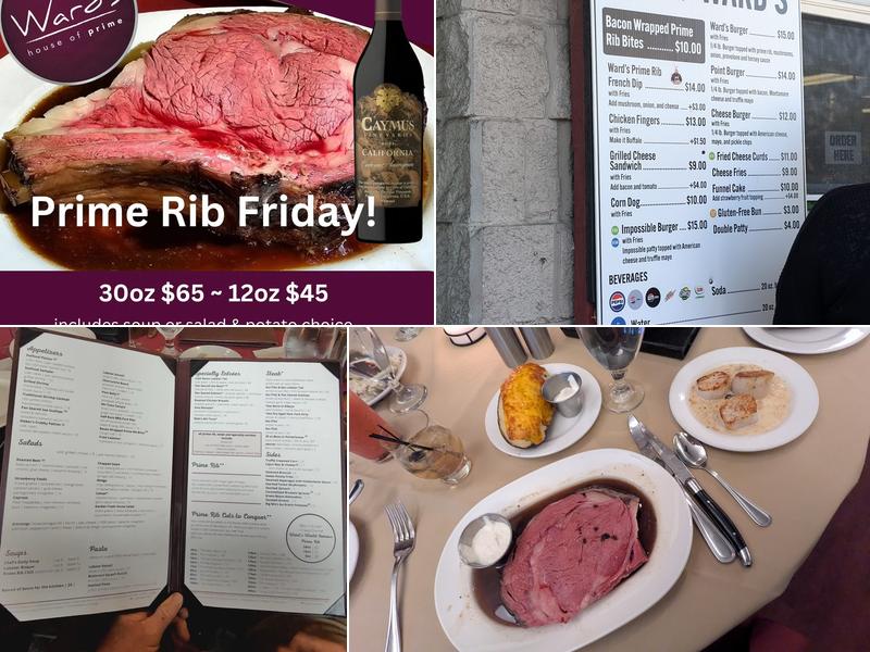 Ward's House of Prime Menu