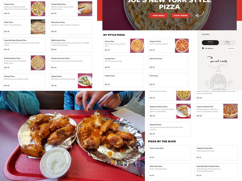 Joe's New York Style Pizza Menu