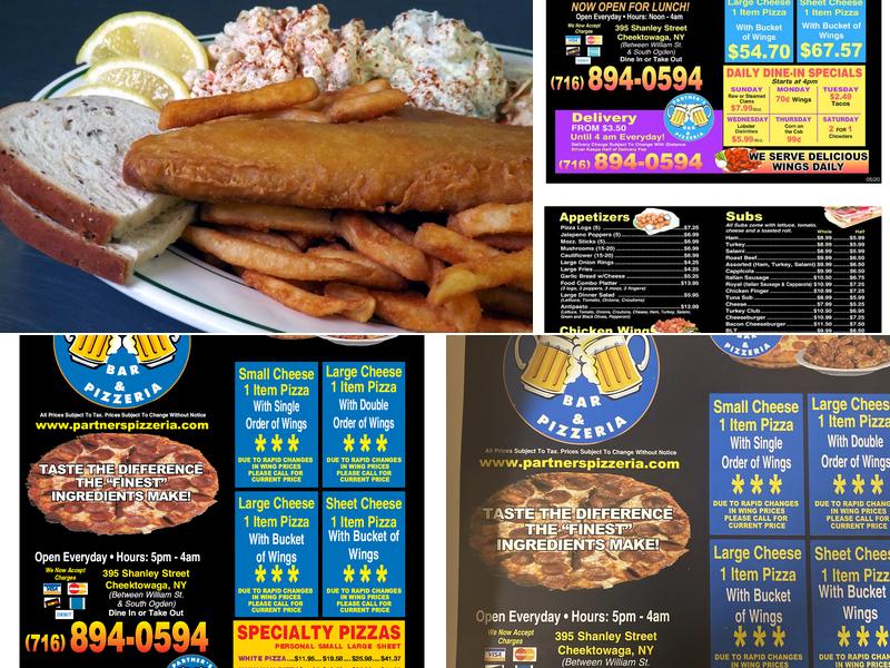 Partner's Pizzeria & Bar, Open Every Day Menu