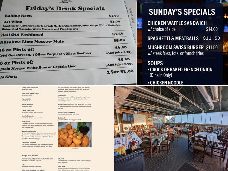 Coach's Pub 'N' Grill Menu