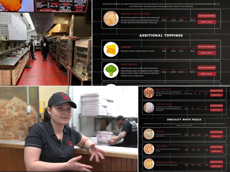 Bocce Club Pizza Menu