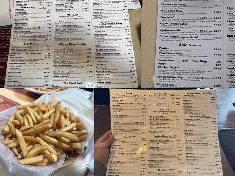 Gabriel's Gate Menu