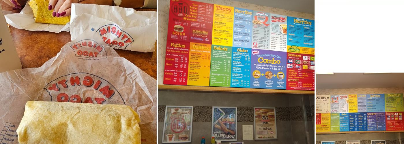 Mighty Taco Menu