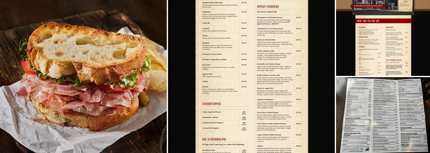 Chris' NY Sandwich Co Menu