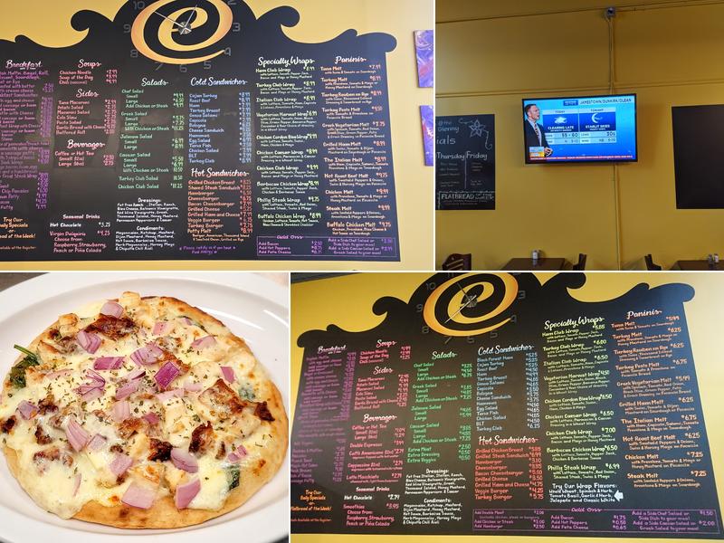 E Cafe at the Glenny Menu