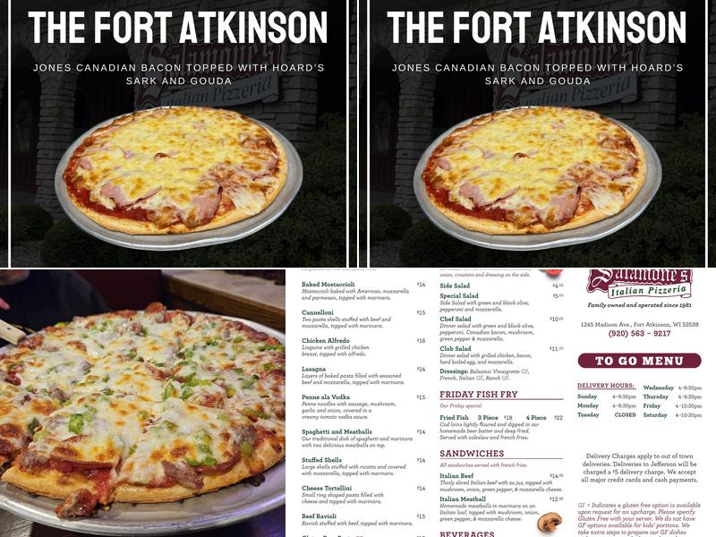 Salamone's Italian Pizzeria Menu