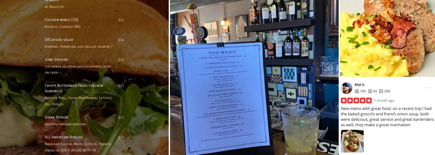 Allen St Hardware Cafe Menu