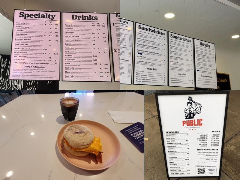 Public Espresso Menu