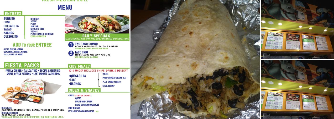 Salsarita's Fresh Mexican Grill Menu