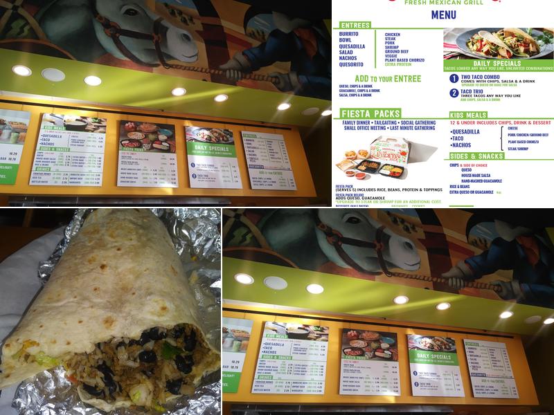 Salsarita's Fresh Mexican Grill Menu