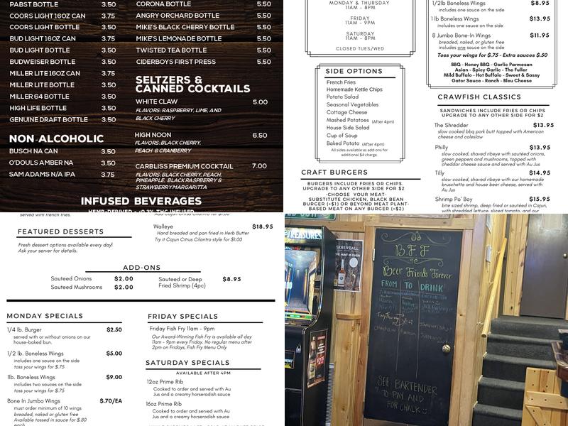 Crawfish Junction Menu