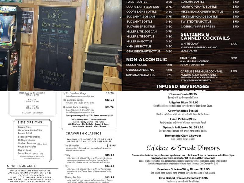 Crawfish Junction Menu
