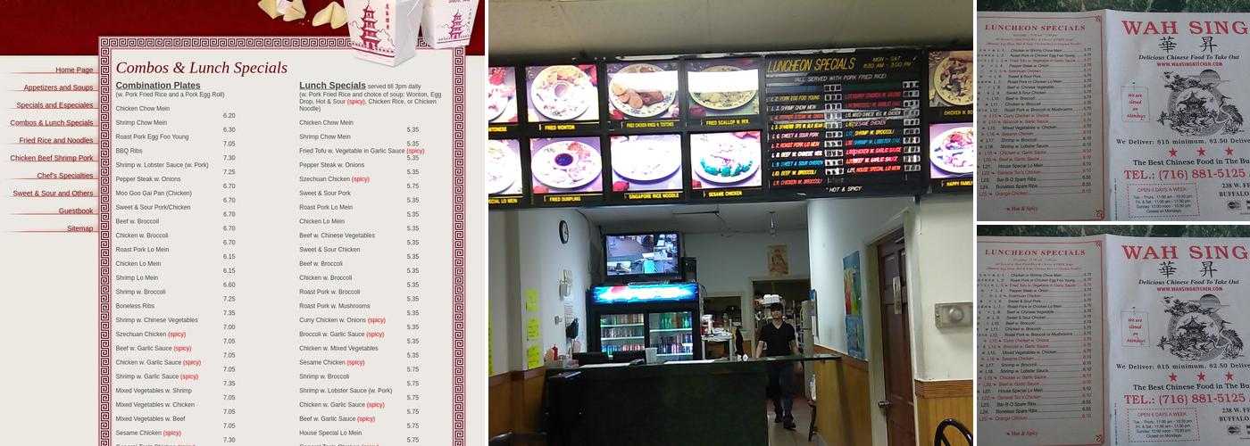 Wah Sing Menu
