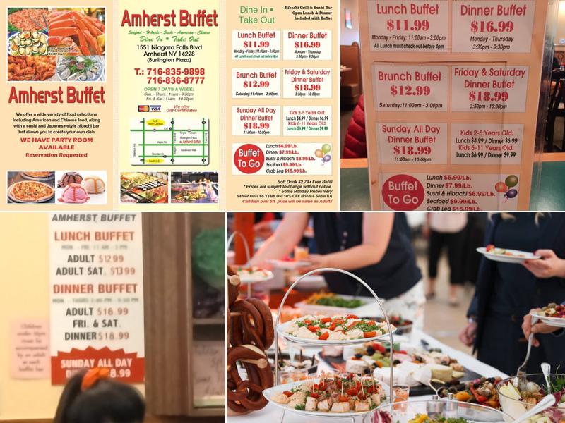 Amherst Buffet Menu