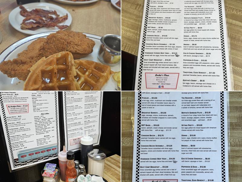 Bertha's Diner Menu