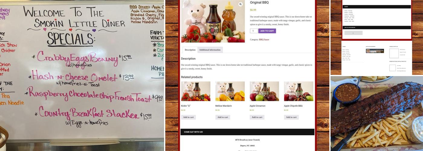 Smokin' Little Diner Menu