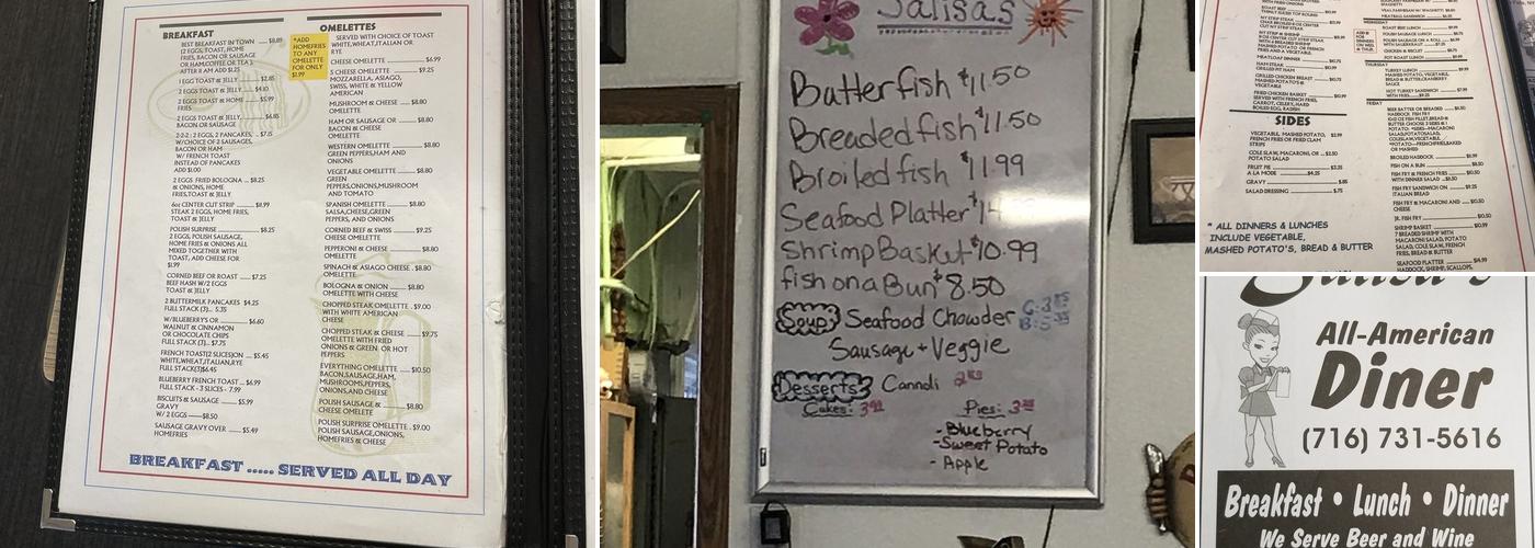Salisa's Menu