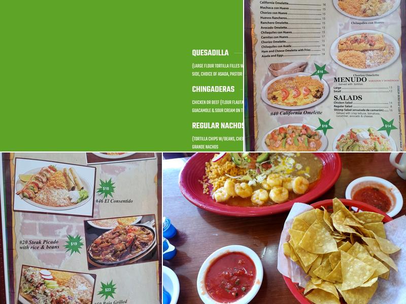 El Chilitos Mexican Restaurant Menu