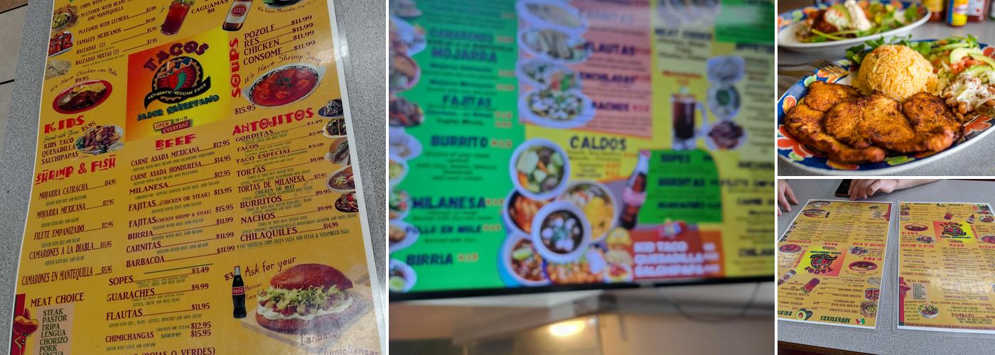Taquería Sabor Queretano Menu