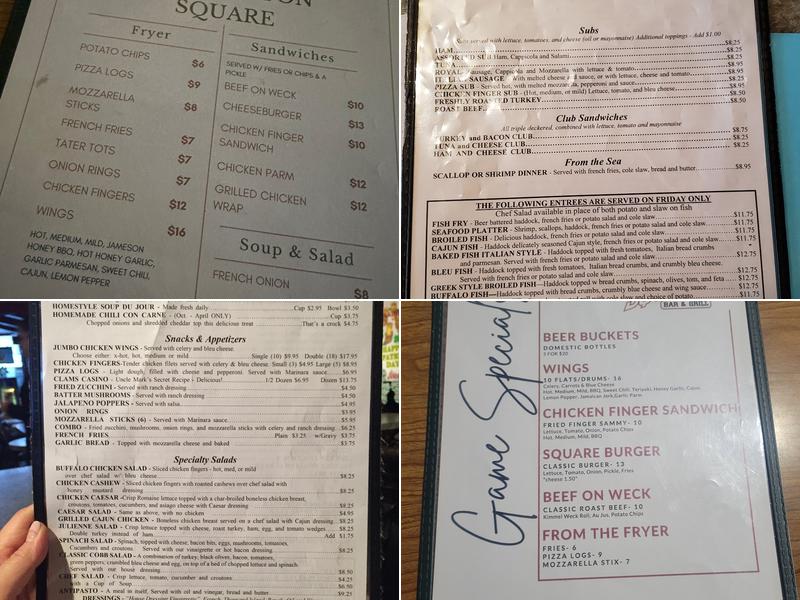 Washington Square Menu