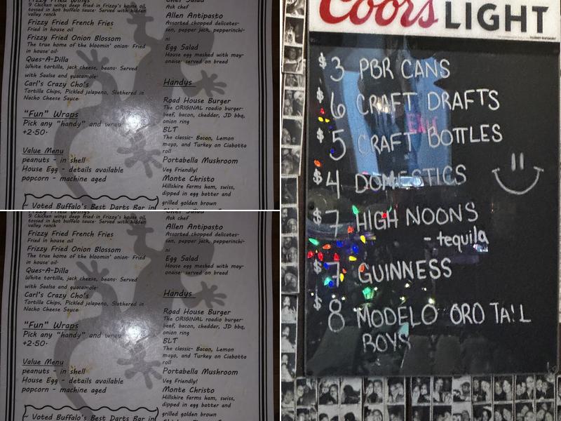 Frizzy's Bar & Grill Menu