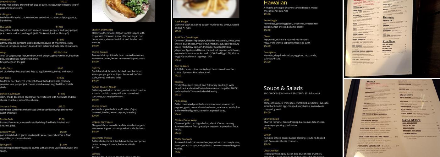 Exit 2 Bar & Grill Menu