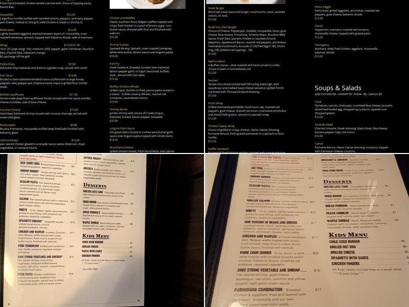 Exit 2 Bar & Grill Menu