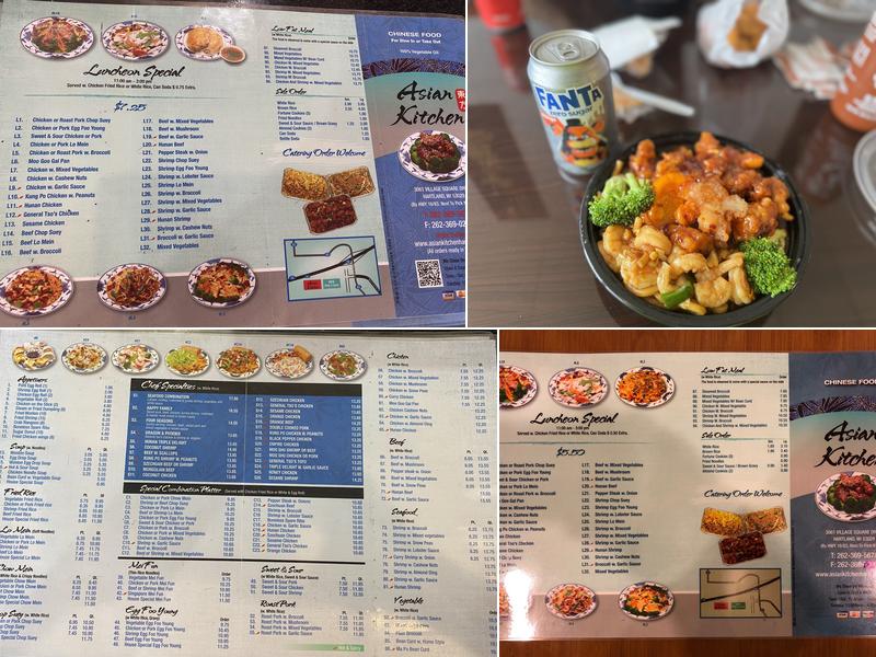 Asian Kitchen Menu