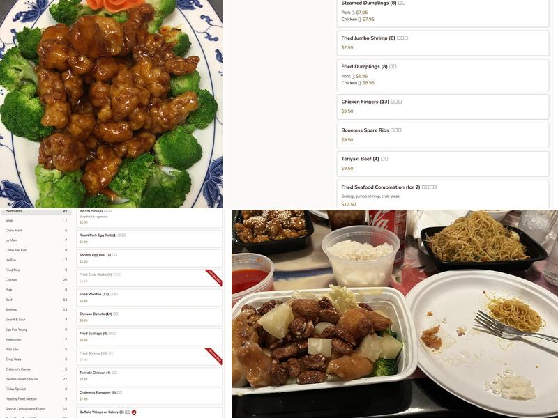Panda Garden Menu