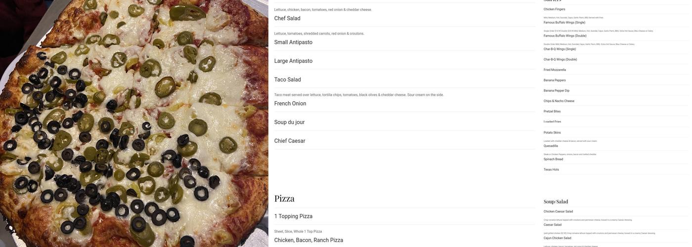 Doino's Pizzeria Bar & Grille Menu