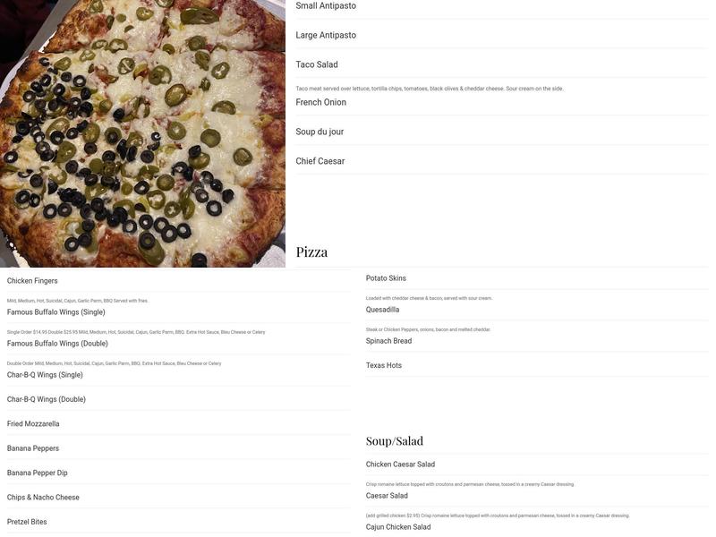 Doino's Pizzeria Bar & Grille Menu