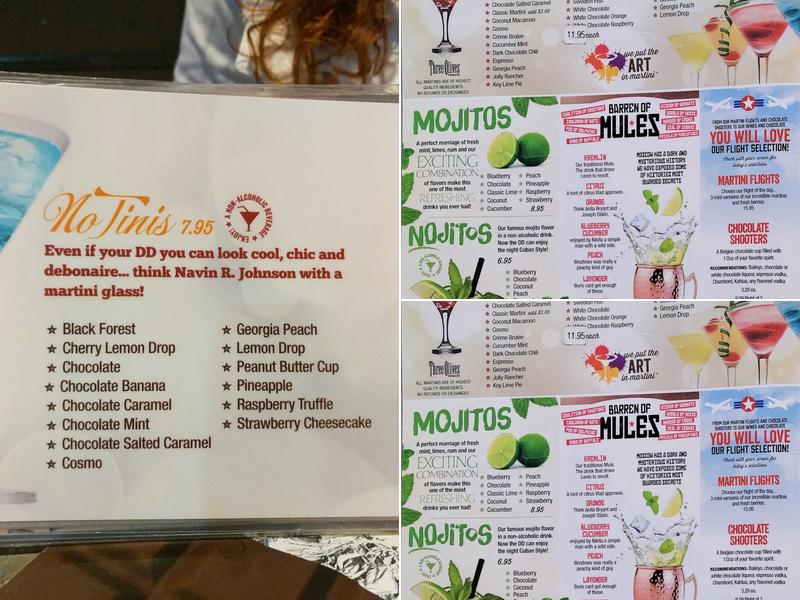 The Chocolate Bar Menu