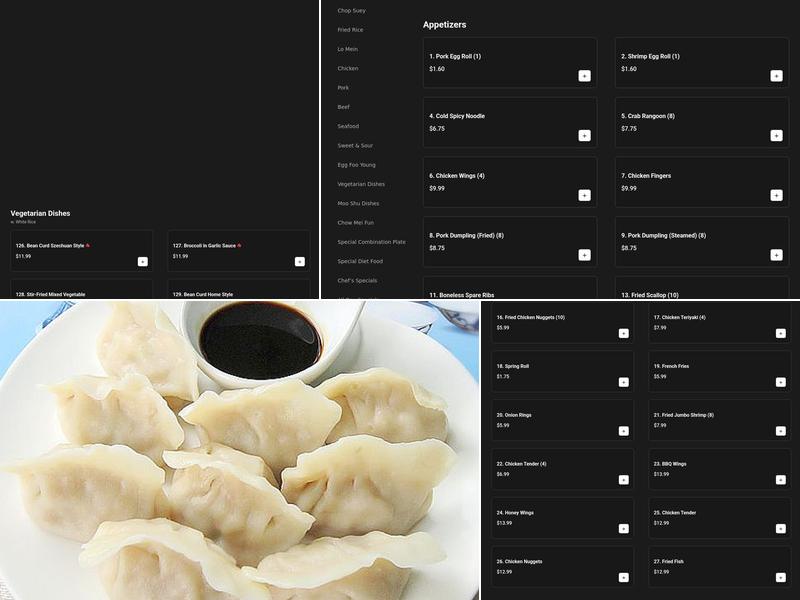 Chang Jiang (East Side Madison) Menu
