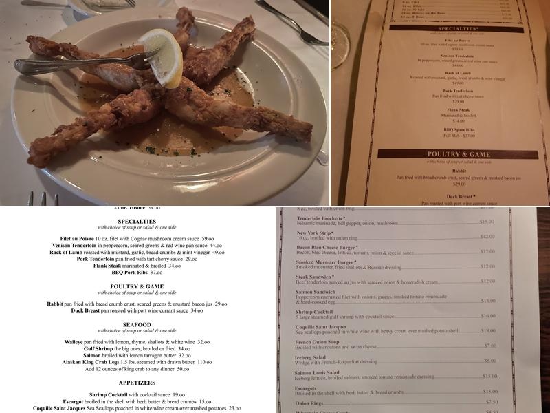 Tornado Steak House Menu