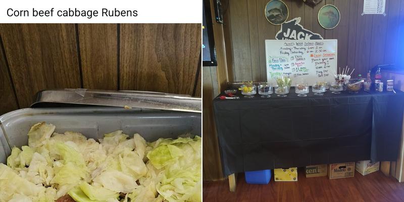 Spirits Wild Saloon Menu