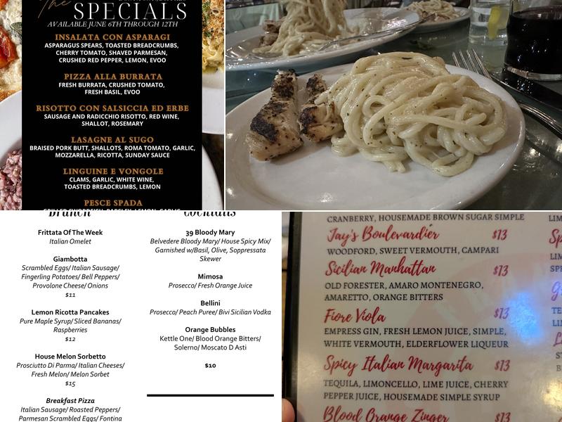 Frankie Primo's +39 Menu