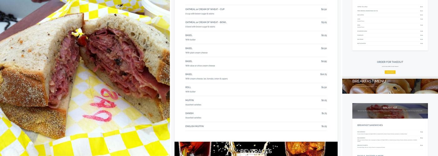 Risa's Deli & Catering Menu