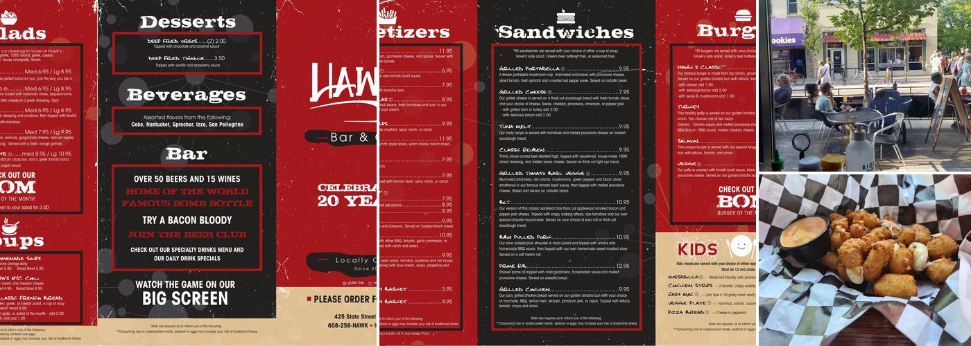 Hawk's Bar & Grill Menu