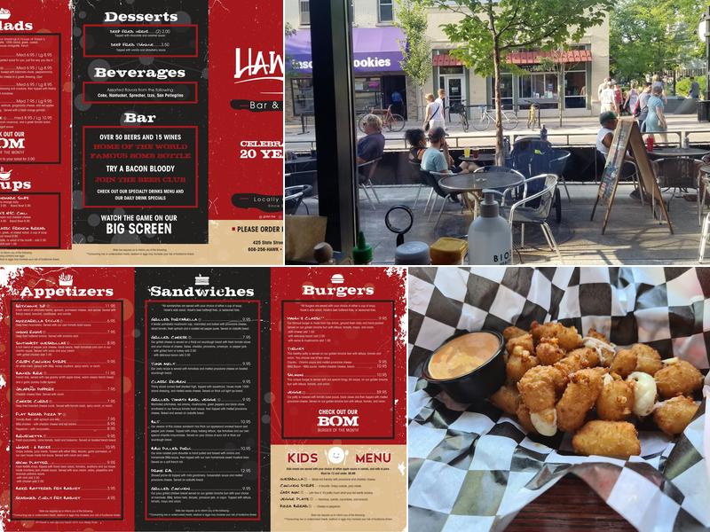 Hawk's Bar & Grill Menu