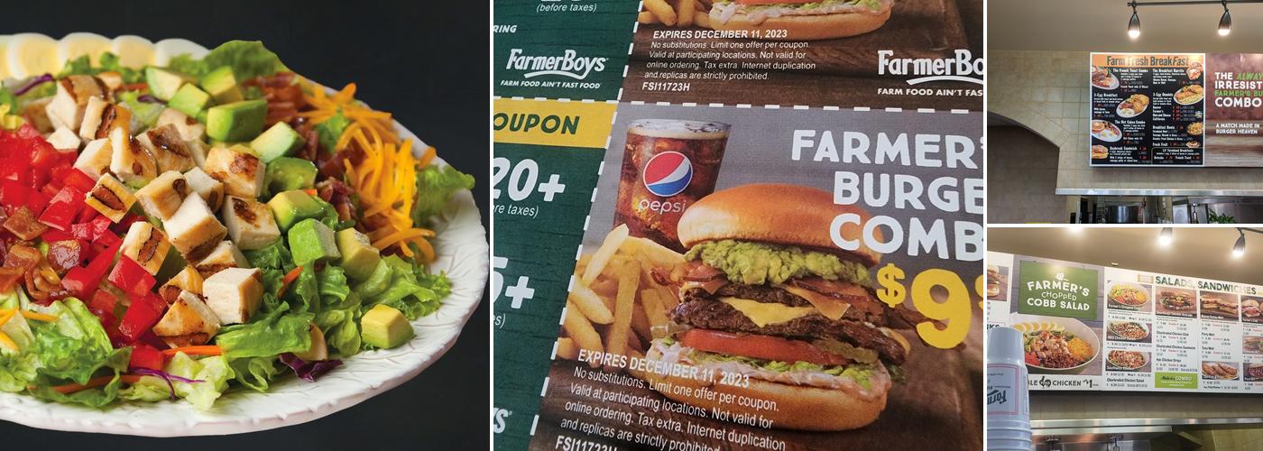 Farmer Boys Menu