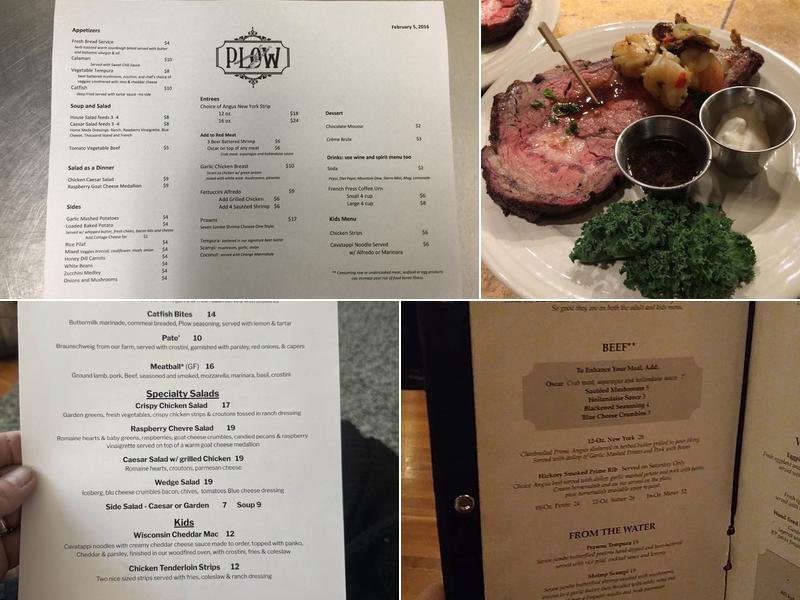 PLOW Menu