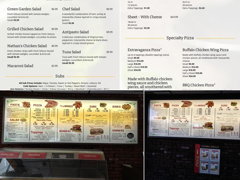 Gregorio's Pizza Menu
