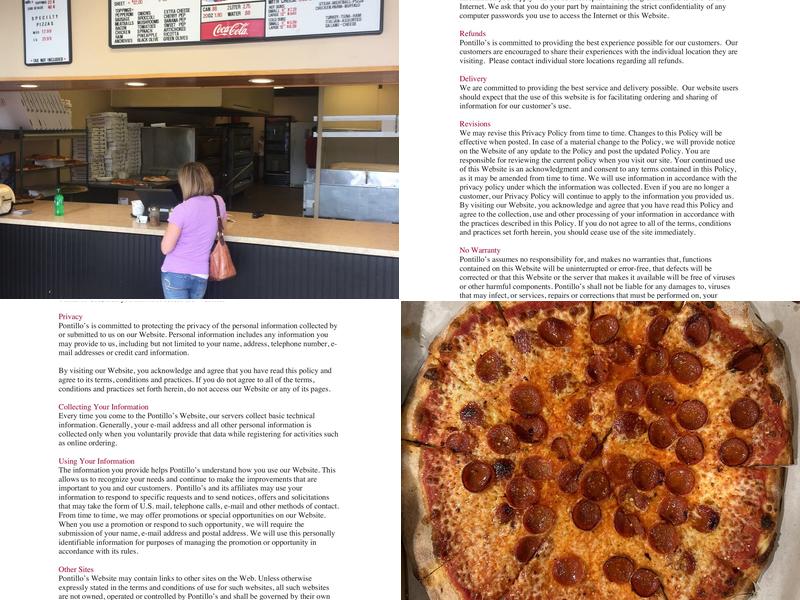 Pontillo's Pizza Brighton Menu