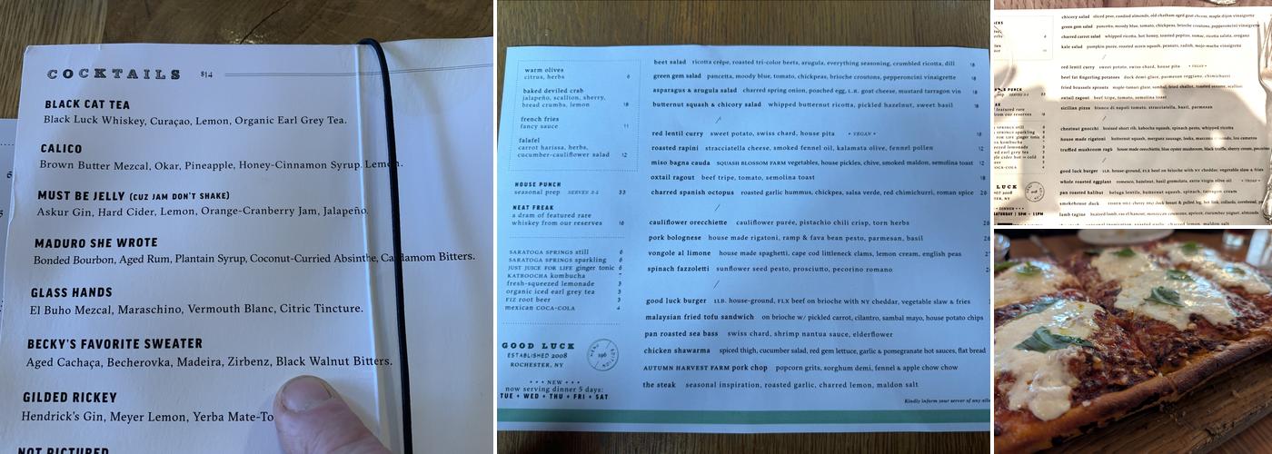 Good Luck Menu
