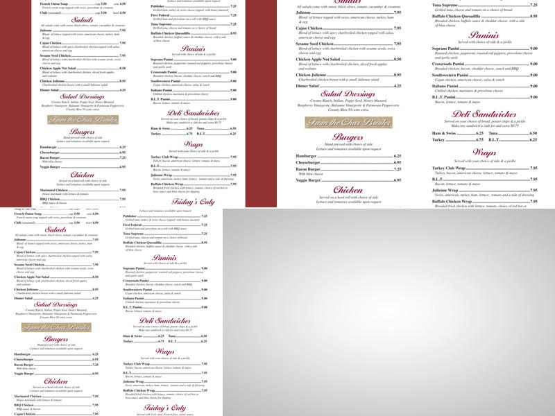 Christopher's Restaurant & Custom Catering Menu