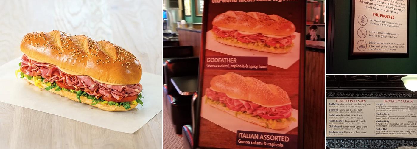 DiBella's Subs Menu