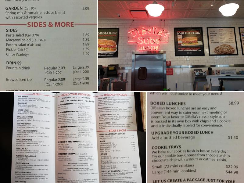 DiBella's Subs Menu